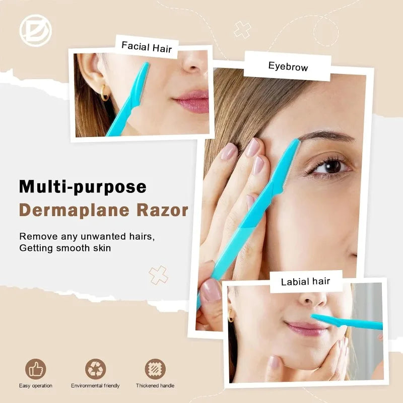 15 Multifunctional Facial Trimming Set, Suitable for Both Women And Men - Eyebrow Trimmer with Safety Cover, Suitable for Eyebro