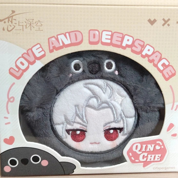 Official merch IN STOCK Game Anime Love and Deepspace Cos Sylus Caleb Xavier Rafayel Zayne 9cm Plush Headphone Case Pendant Gift
