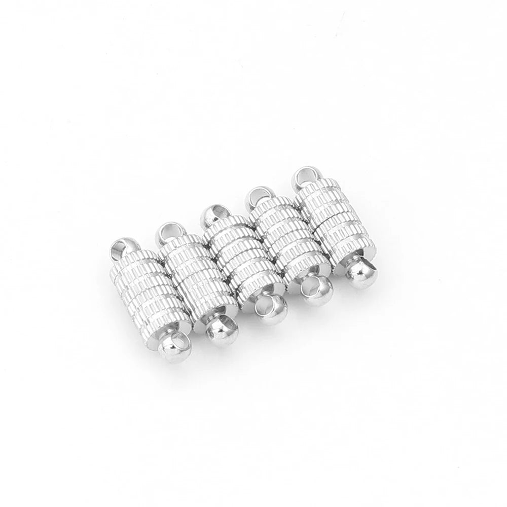 5pcs/lot Strong Magnetic Clasps Copper Plated Magnet End Clasp Connectors For Jewelry Making DIY Leather Cord Bracelets Necklace
