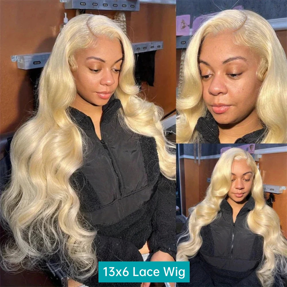 613 Honey Blonde 13x6 Lace Front Wig Human Hair Body Wave Blonde Lace Frontal Wigs 250 Density 40 inch 5x5 Glueless Wig