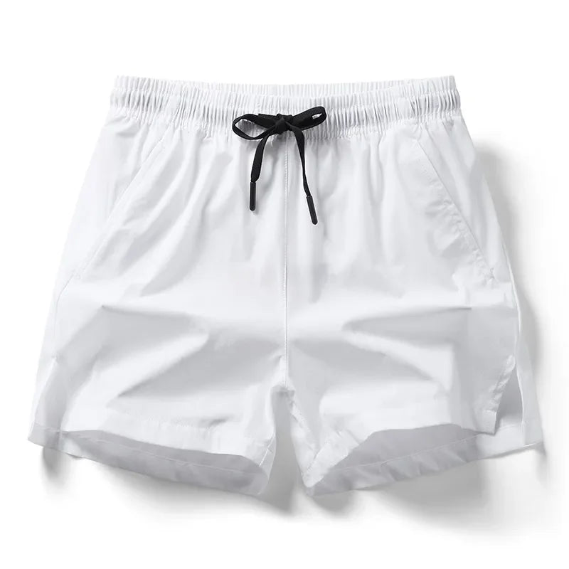 Men 2025 New Summer Beach New Models Solid Color Fashion Leisure Comfortable Elastic Waist Double Pockets Cool Sports Shorts