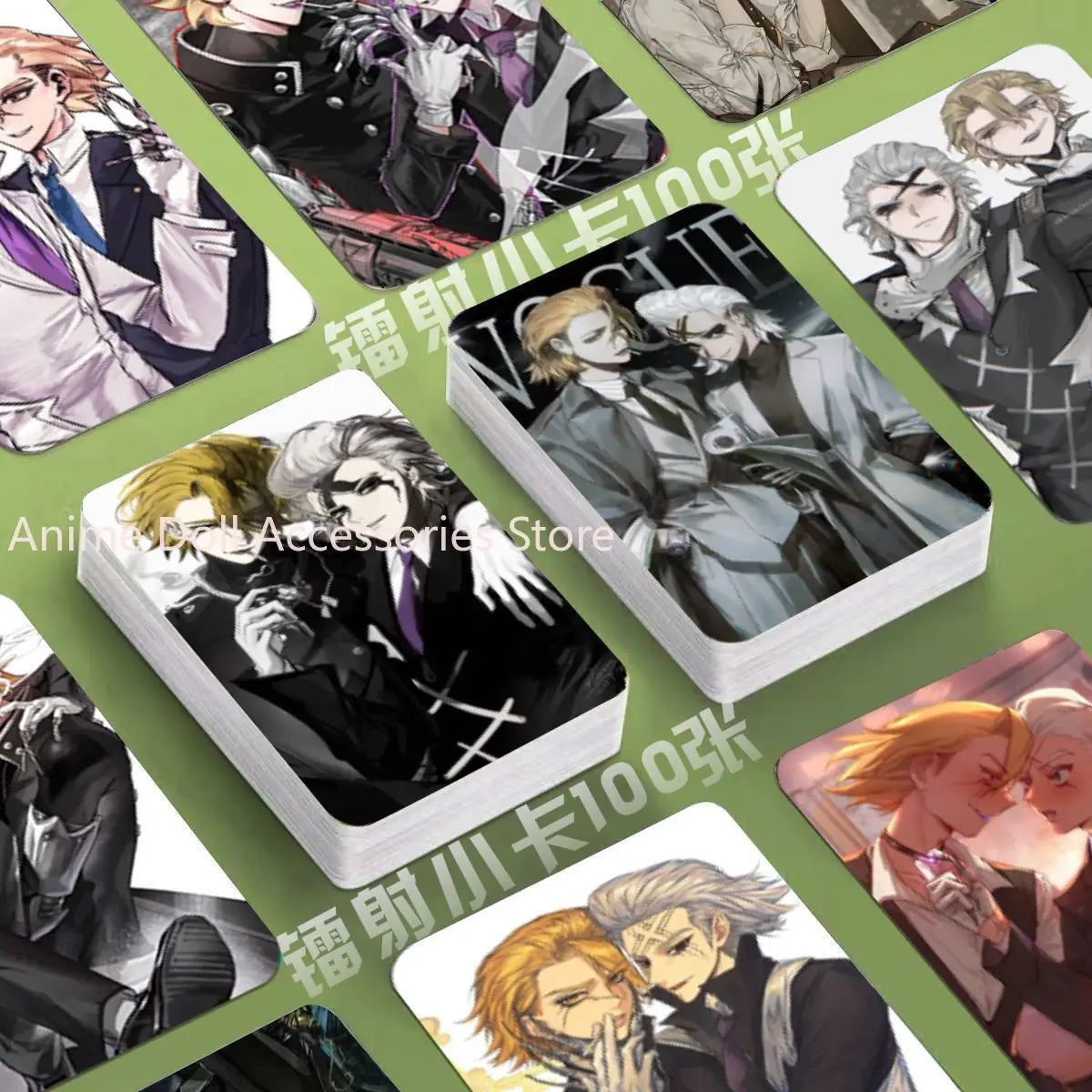 100PCS Dr.STONE Stanley Snider Anime Laser Card Cosplay Cartoon Postcard Photo LOMO Card Ornament Collection Gift