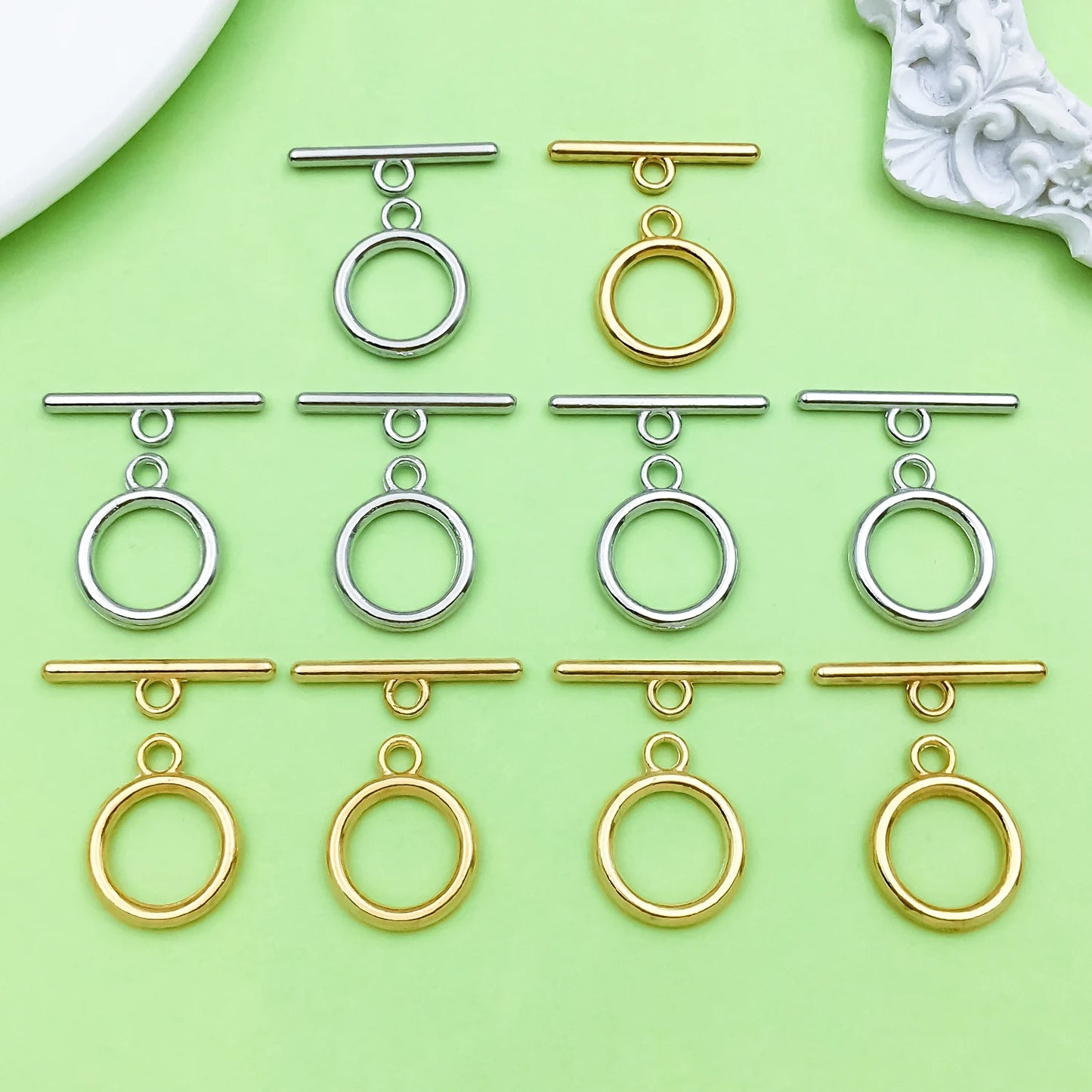 20pcs Alloy Buckles, OT end Buckles, Buckle Connectors for DIY Bracelet Necklace Earrings Jewelry Making Accessories