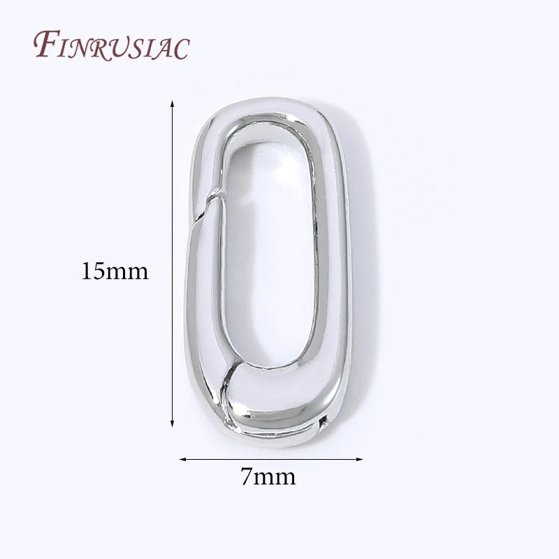 18K Gold Plated Mini Heart Spring Clasp,Lobster Clasp DIY Jewelry Making Findings Necklace Bracelet Connector Hook Accessories