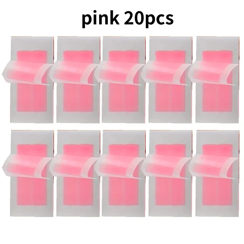 6/20PCS Hair Removal Wax Strips, Cold Wax Paper for Face, Arm, Leg & Body, Skin-Friendly, Long-Lasting, Unisex, Certified