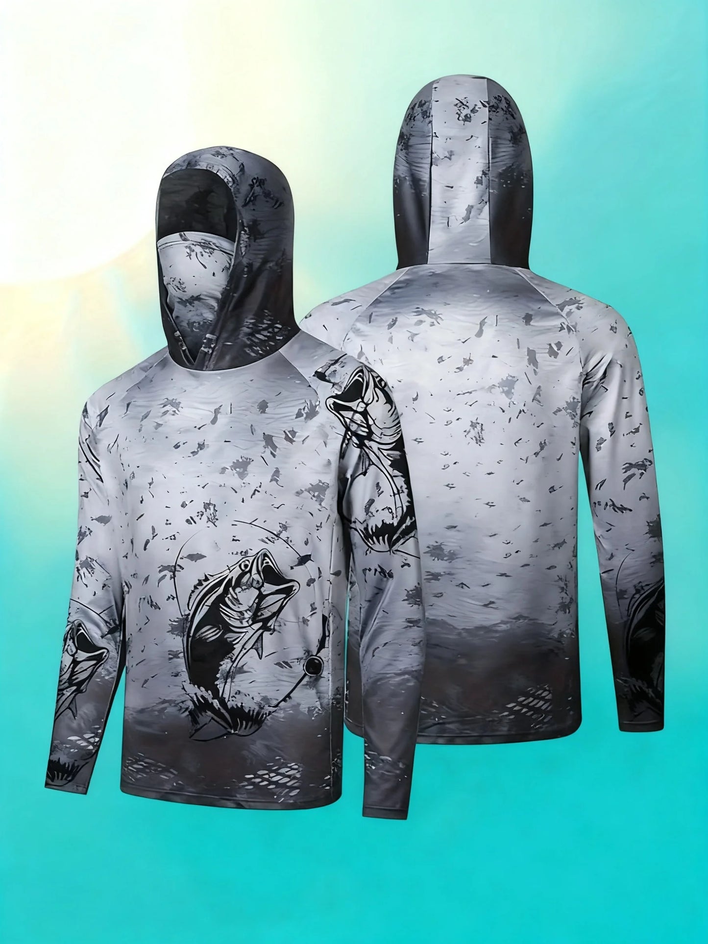 2026 Summer New Style Men's Long-Sleeved Shirt with 3D Fishing Pattern Print for Sporty and Casual Wear Comfortable and Soft