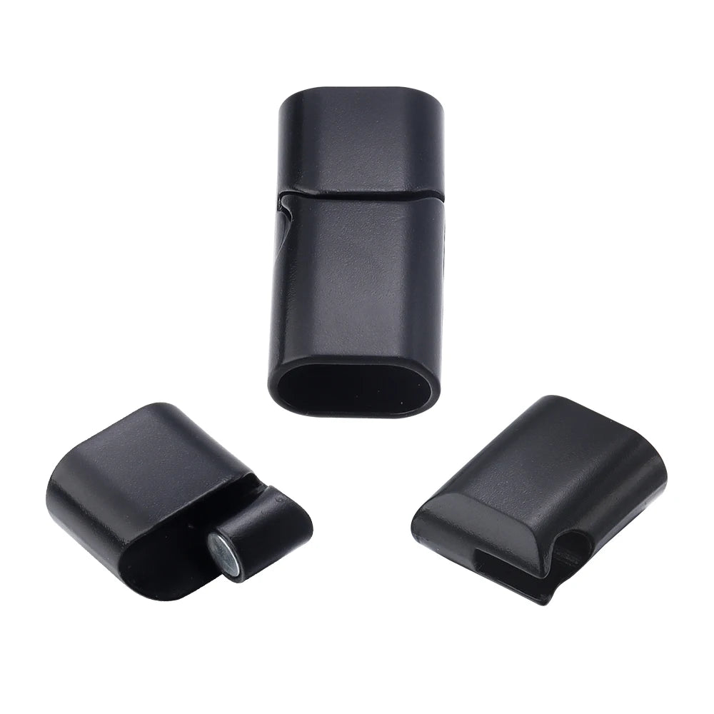 5Pcs Alloy Magnetic Clasps Round Square Corners Leather Cord End Clasp Connectors For DIY Jewelry Making Bracelet Accessories