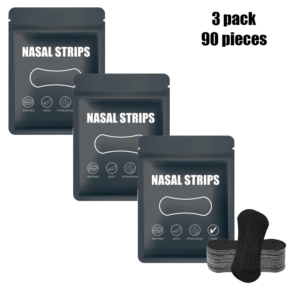 30 60Pieces Anti Snoring Nasal Strips Breathable Physical Nose Expansion Patch Unisex Comfortable Sleep Snoring Relief Care Accessory
