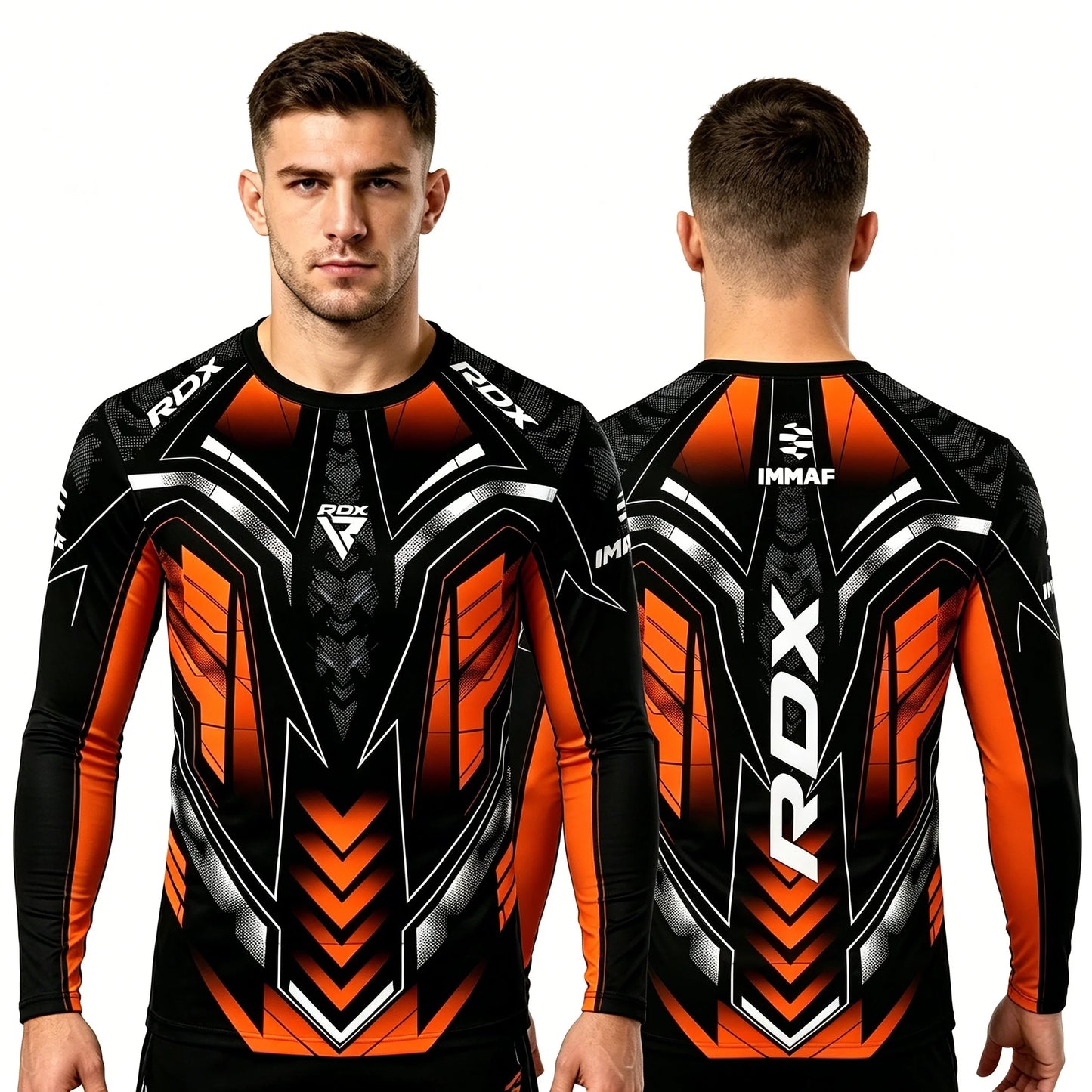 Long-Sleeve Compression Shirt for MMA Boxing Training, Quick-Dry & Breathable Fight Gear