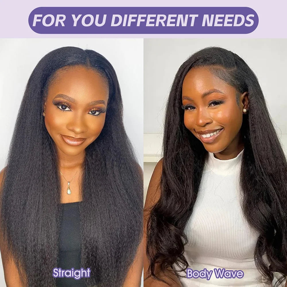 Geeta Yaki Drawstring Wig 13x4 Lace Frontal Wig Yaki Straight 13x6 Lace Front Wigs 100% Human Hair 4x4 5x5 Lace Closure Wigs