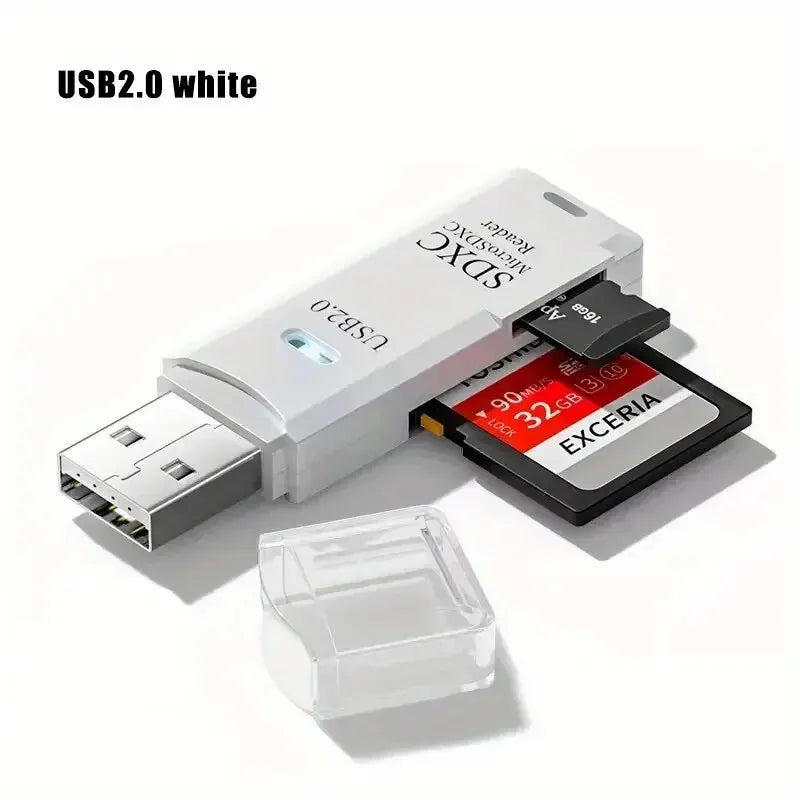2 in 1 USB2.0/3.0 Card Reader Micro TF sd card Reader usb adapter High Speed Cardreader TF Memory card For PC Laptop Accessories