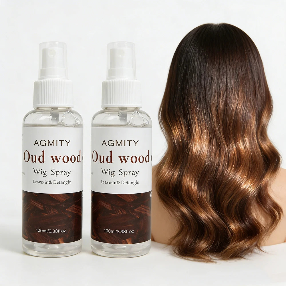 Oud Rose Wig Care Spray Leave-in Conditioner Moisturizing Smoothing Anti-frizz Detangle Soften Repair For all types of wigs