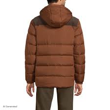 Men's Lands' End Max 600 Down Hooded Jacket