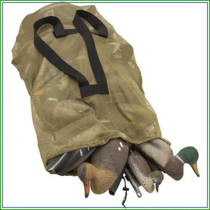 Mesh Decoy Bag, Fits 24 Standard Duck Decoys, 52"L x 30"W, Olive