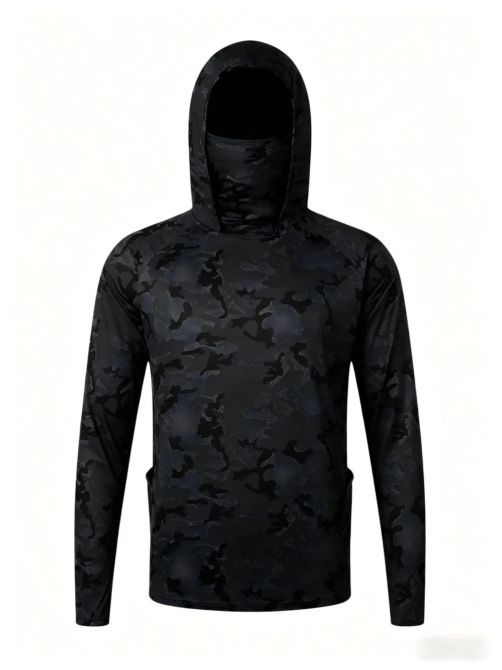 European and American men's summer new camouflage print soft breathable fishing suit long sleeved T-shirt outdoor casual top