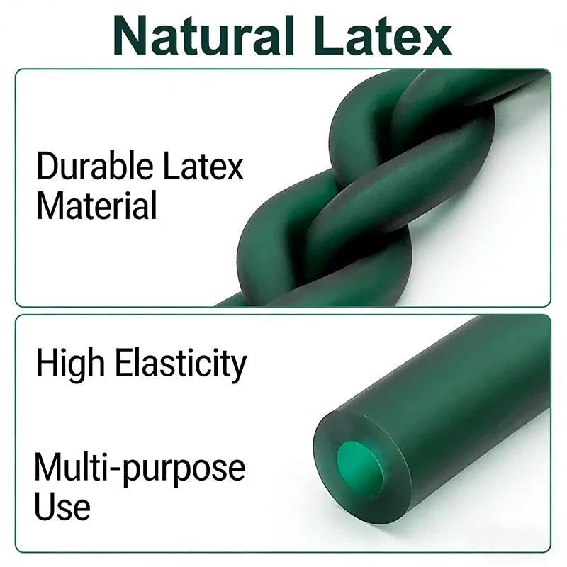 Latex Natural Latex Tube 1636/1836/2040/3060/3080mm Ice Green High Elasticity Rubber Hose Odorless for DIY Slingshot Catapult