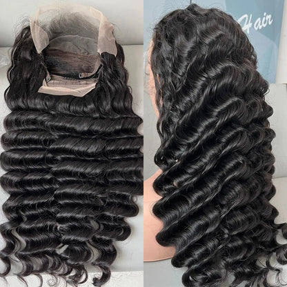 Loose Wave Human Hair Wig Lace Frontal 13X6 13X4 40 Inches Brazilian Human Hair Lace Wigs Loose Deep Wave Hd Lace Frontal Wig