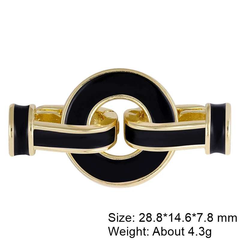 Juya DIY Women Beadwork Beads Pearls Jewlery Making Findings 18K Gold Plated Connector Fastener Lock Clasps Accessories Supplies
