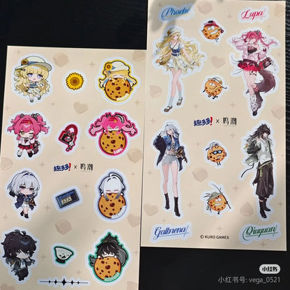 In Stock Official Game Wuthering Waves New Collab GALBRENR Phoebe QIUYUAN Lupa Cosplay Badge Storage Box Acrylic Stand Pendant