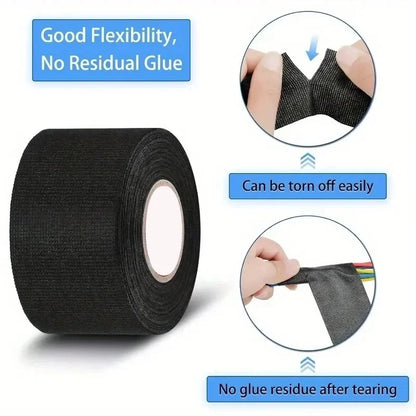 9/15/25/32/50MM Electrical Insulating Tape Heat Resistant Harness Tape Car Cable Harness Wiring Loom Protection Waterproof Tape