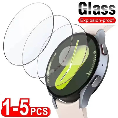 Tempered Glass for Samsung Galaxy Watch 7/6/5/4 44mm/40mm Classic 43mm/47mm Screen Protector Glass Film Accessories