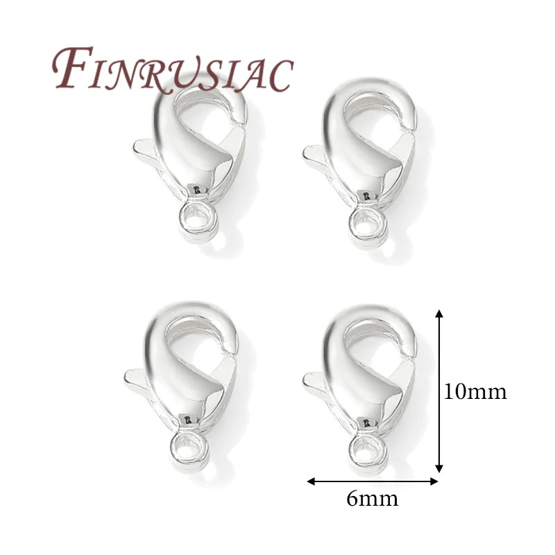 10mm 12mm 18K Gold Plated Lobster Clasps For Jewelry Making,DIY Bracelets Necklaces Accessories,Connectors Clasp
