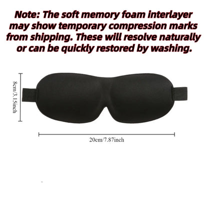 3D Sleep Mask Blindfold Sleeping Aid Soft Memory Foam Eye Mask for Sleeping Travel Light Slaapmasker Eye Cover Lightweight style