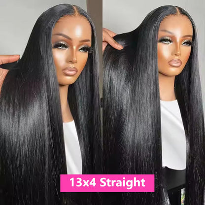 Straight 13x4 13x6 Lace Frontal Human Hair Wigs For Black Women Cheap Straight Human Hair Wig Brazilian Wig PrePluck