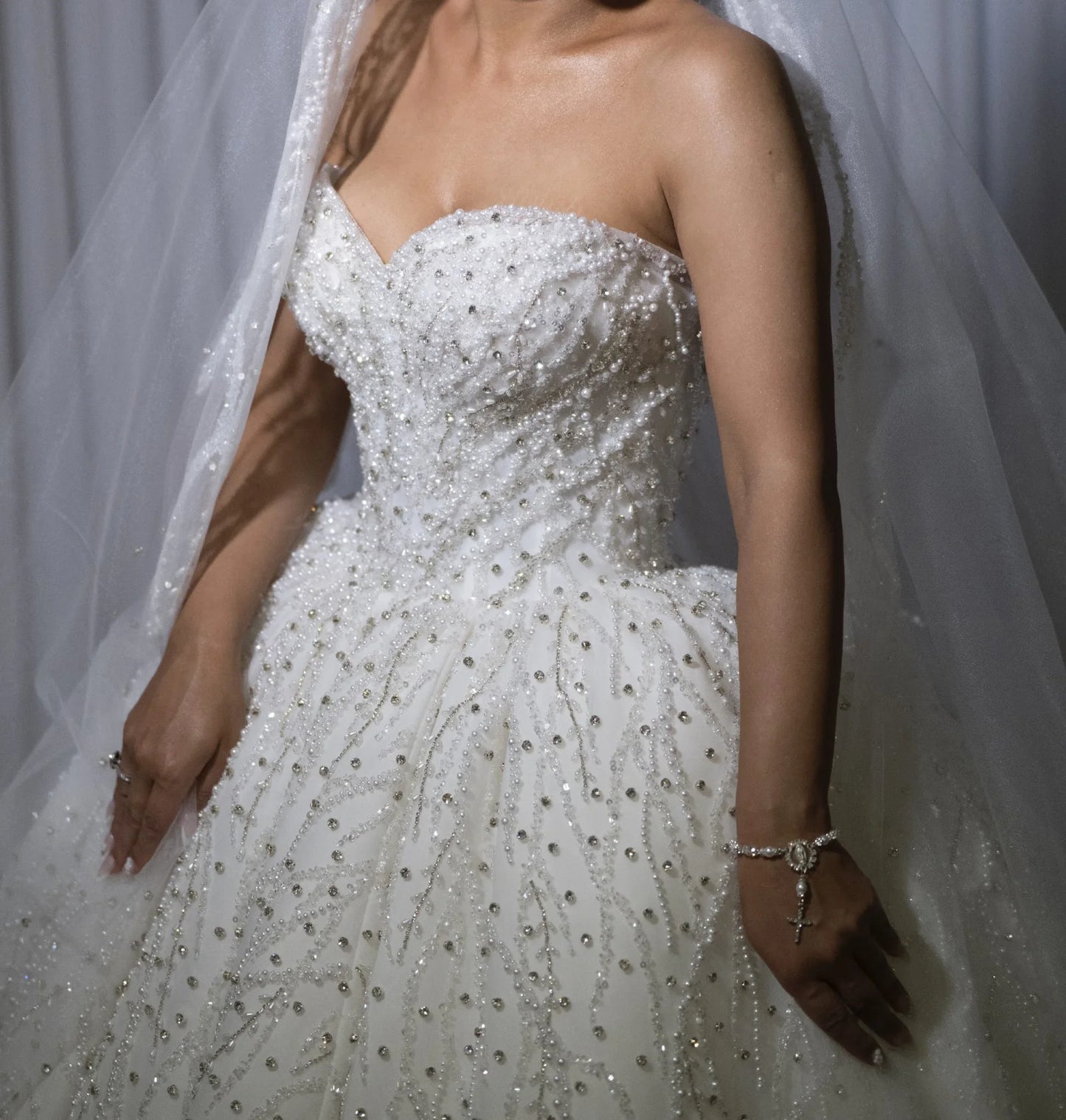 Luxury Lace Bead Sequins Women's Wedding Dress Sexy Sweetheart Off The Shoulder Church Bridal Gown Vestido De Noiva Customized