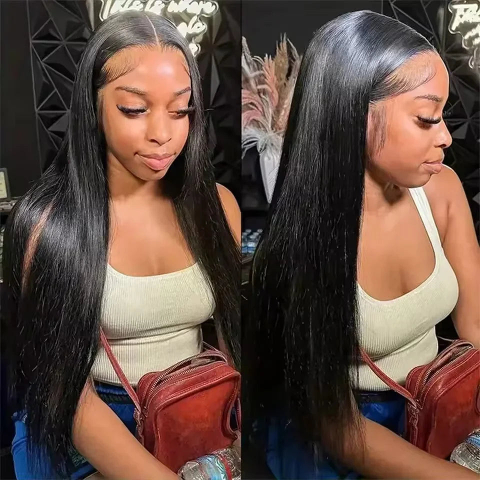 Straight 13x4 13x6 Lace Frontal Human Hair Wigs For Black Women Cheap Straight Human Hair Wig Brazilian Wig PrePluck