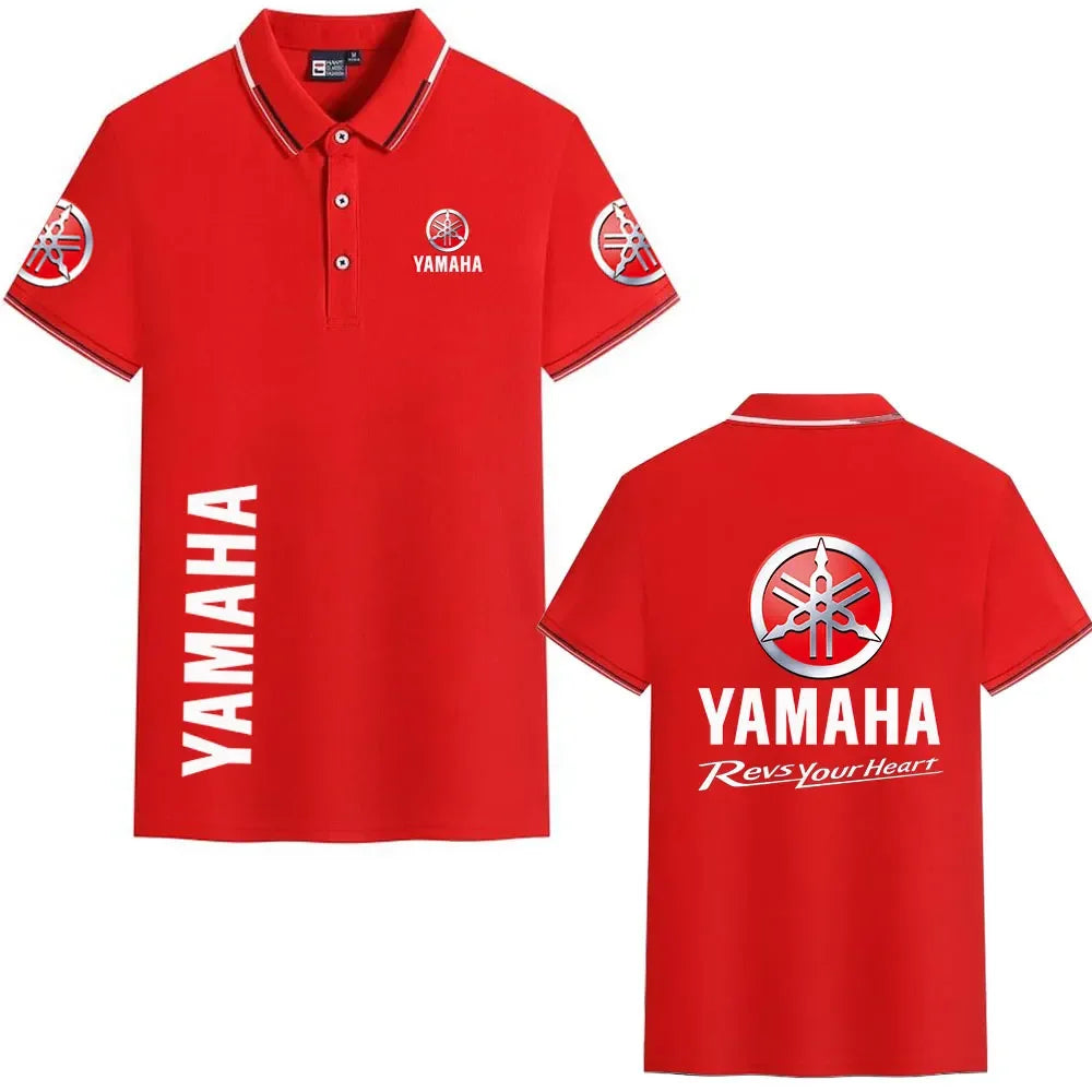 motorcycle Racing collared Yamaha POLO shirt cycling suit for men and women summer top short-sleeved T-shirt motogp fan clothing