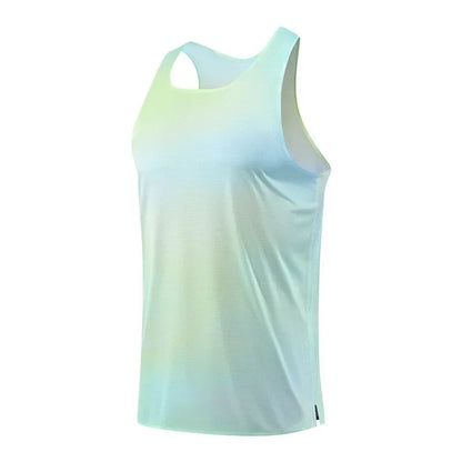 Men's Sports Vest Marathon Running Sleeveless Quick Drying Vest Ultra Light Track Field Polyester Jersey Breathable Sportswear