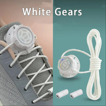 6pcs Set/1 Pair No-Tie Shoe Locks - Rotating Buckles for Sports and Outdoor Shoes - Unisex Quick-Adjust Design - Pre-Installed
