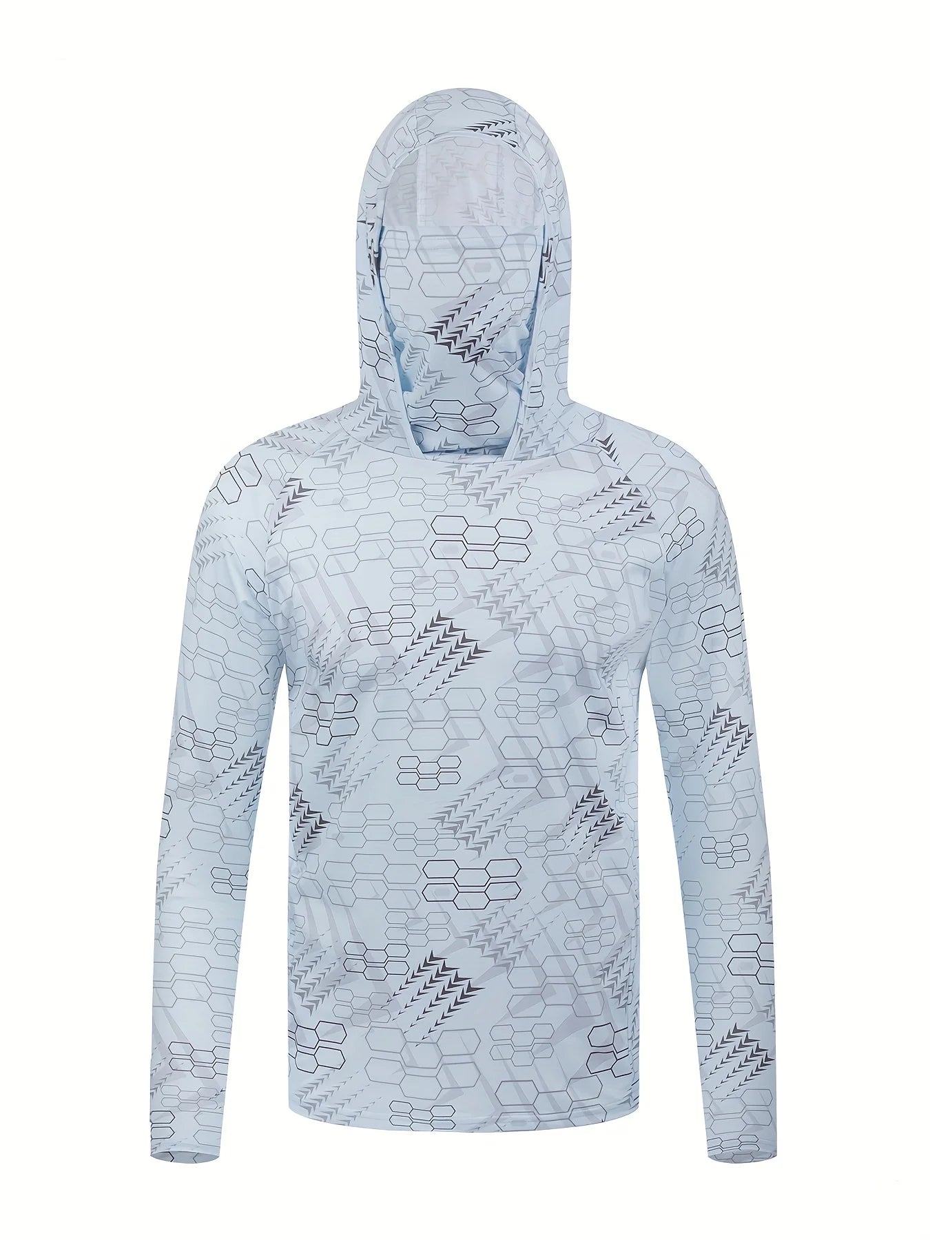American men's summer creative camouflage graffiti print soft breathable fishing suit long sleeved T-shirt outdoor casual top