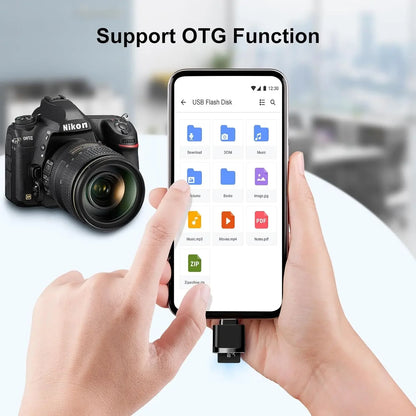 Mini Type-C to SD Micro SD TF Card Reader Memory Card, Suitable for Samsung Huawei Xiaomi, Aluminum Alloy Card Reader
