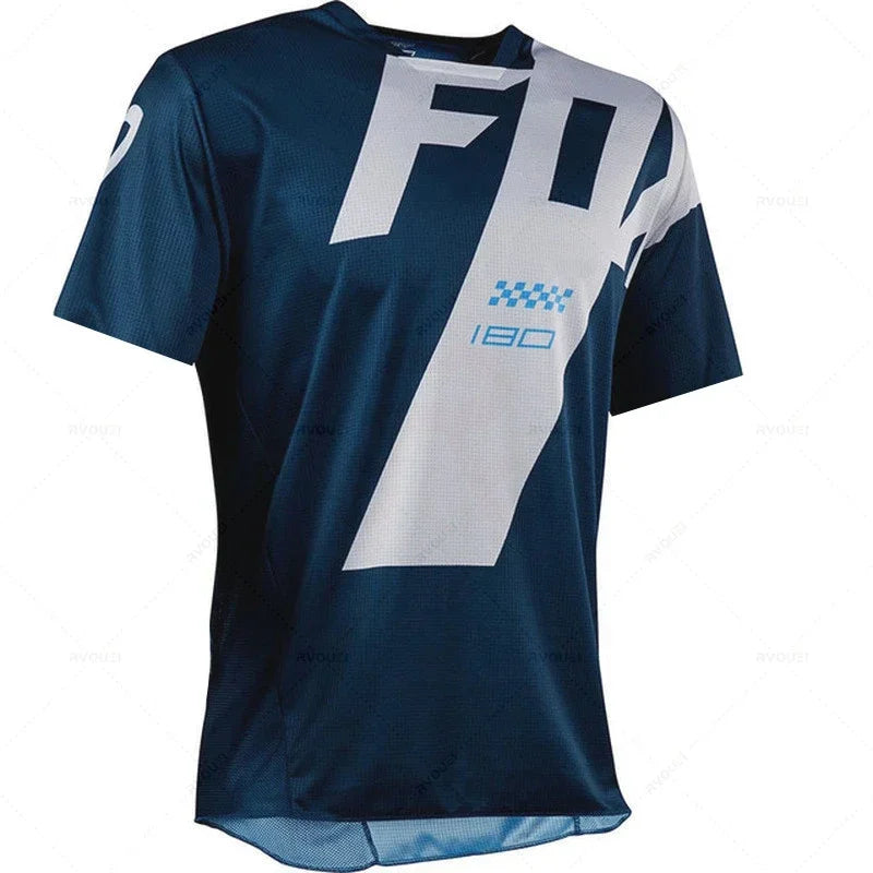 Enduro Cycling Jersey Short Sleeve DH Motocross Downhill Suit Bmx Mountain Bike Riding Jersey Camiseta Mtb Breathable Shirt