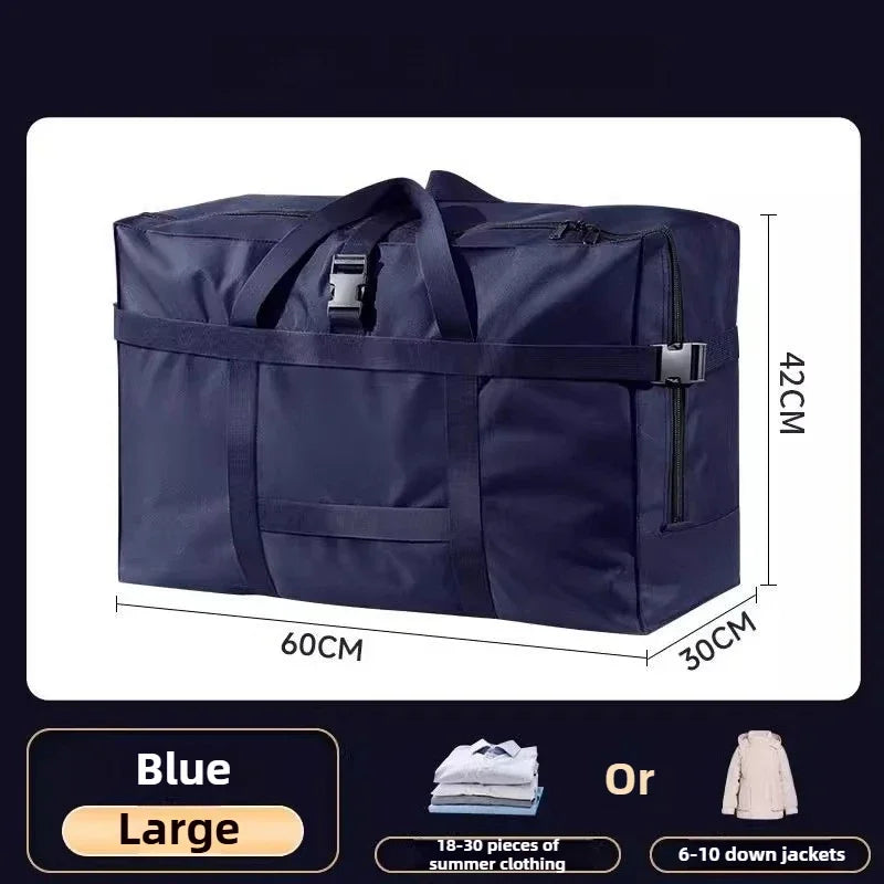 Extra Large Travel Duffle Bags Foldable Oxford Moving Tote Airline Checked Luggage Waterproof Storage Water Resistant Heavy Duty