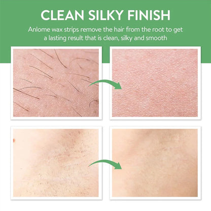 6/20PCS Hair Removal Wax Strips, Cold Wax Paper for Face, Arm, Leg & Body, Skin-Friendly, Long-Lasting, Unisex, Certified