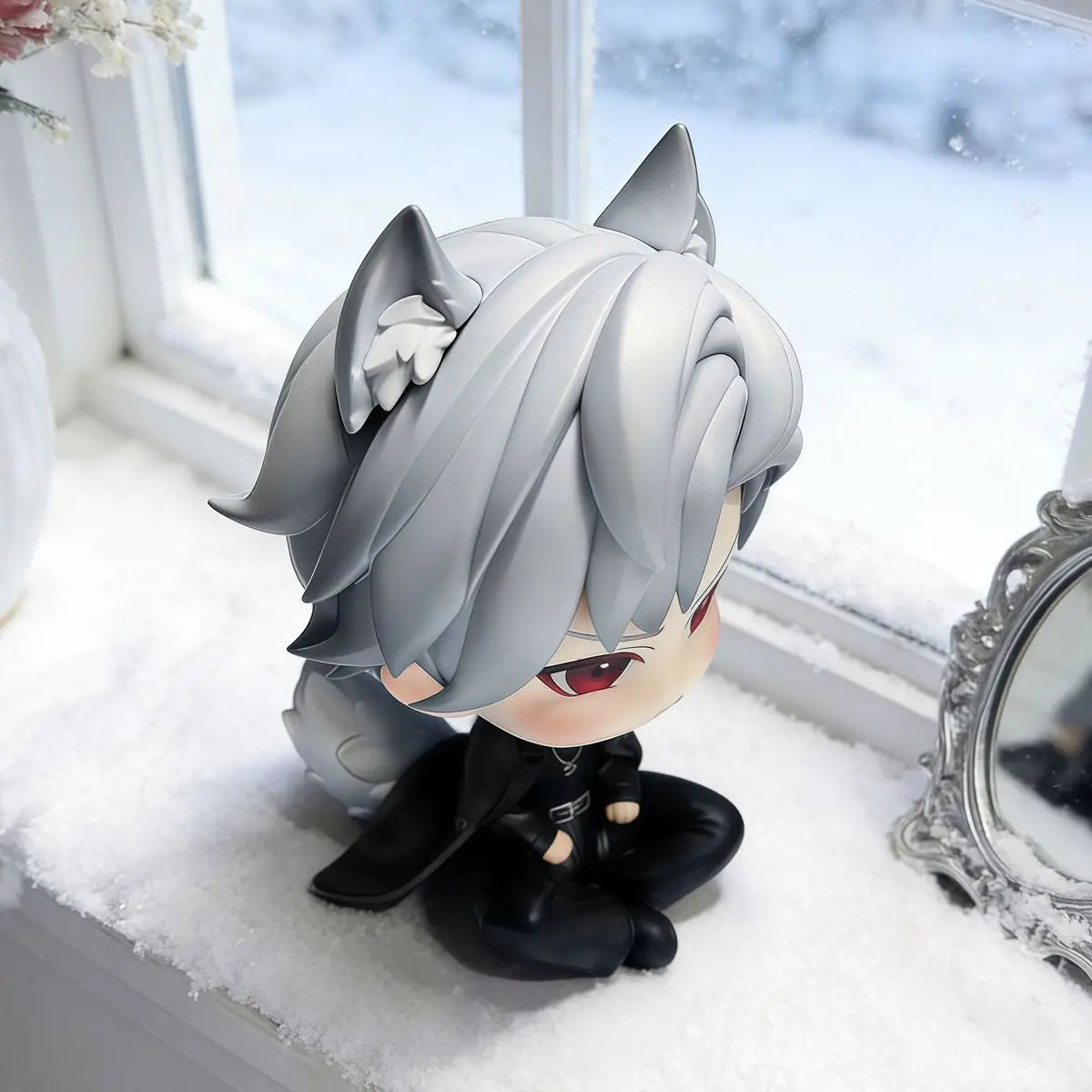 New Anime Love and Deepspace Sylus Cosplay PVC Action Figure Desktop Ornaments Cartoon Props Birthday Gift