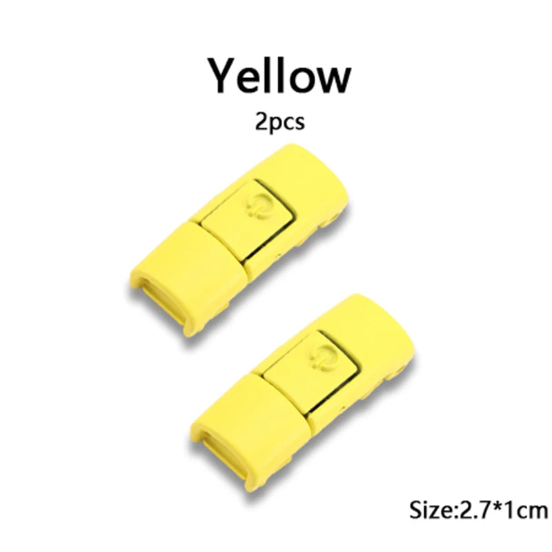 New Colorful Shoelaces Press buckle Metal Shoelace Clip Press Lock Kids Adult Shoes Accessories AF1 Sneaker Kits Metal Laces Tip