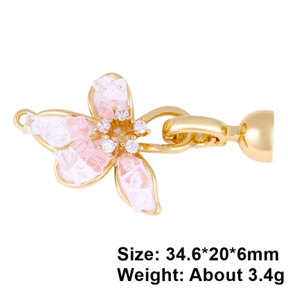 Juya Handmade Decorative Flower Connector Fastener Lock Hooks Clasps Accessories For DIY Women Fashion Needlework Jewelry Making