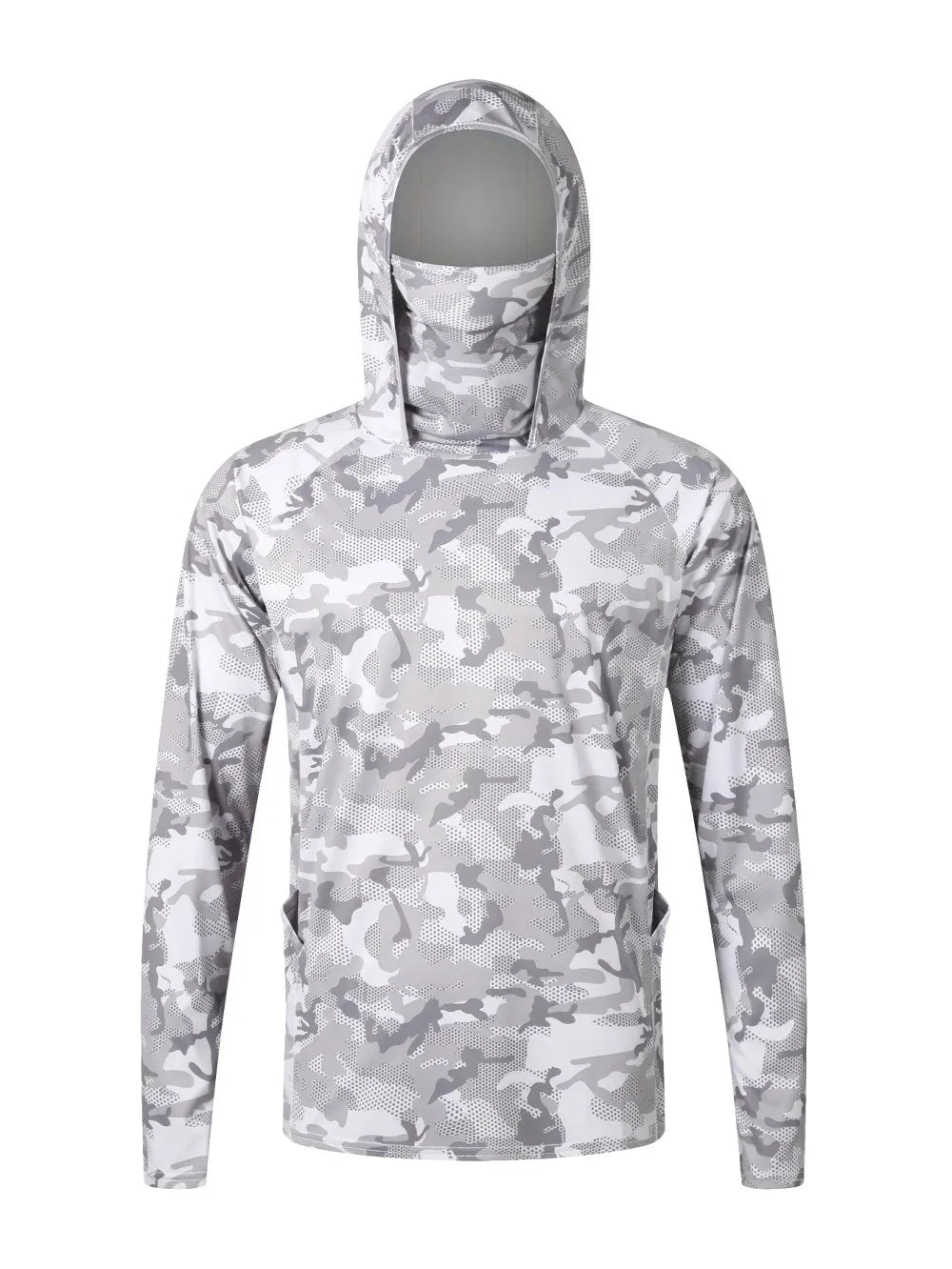 European and American men's summer camouflage print comfortable breathable long sleeved T-shirt fishing suit outdoor casual top