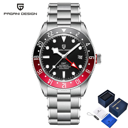Pagani design BB40 men's mechanical watch GMT men's automatic watch gift box top brand Sapphire luminous 20BAR clock reloj 2026