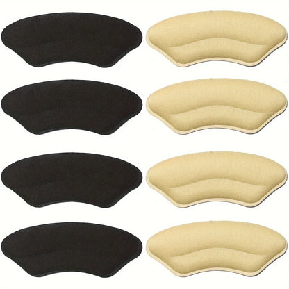 8-Pack Heel Pads for Too Big Shoes Self-Adhesive Heel Protectors Heel Inserts Improve Shoe Fit And Comfort Prevent Heel Slippage