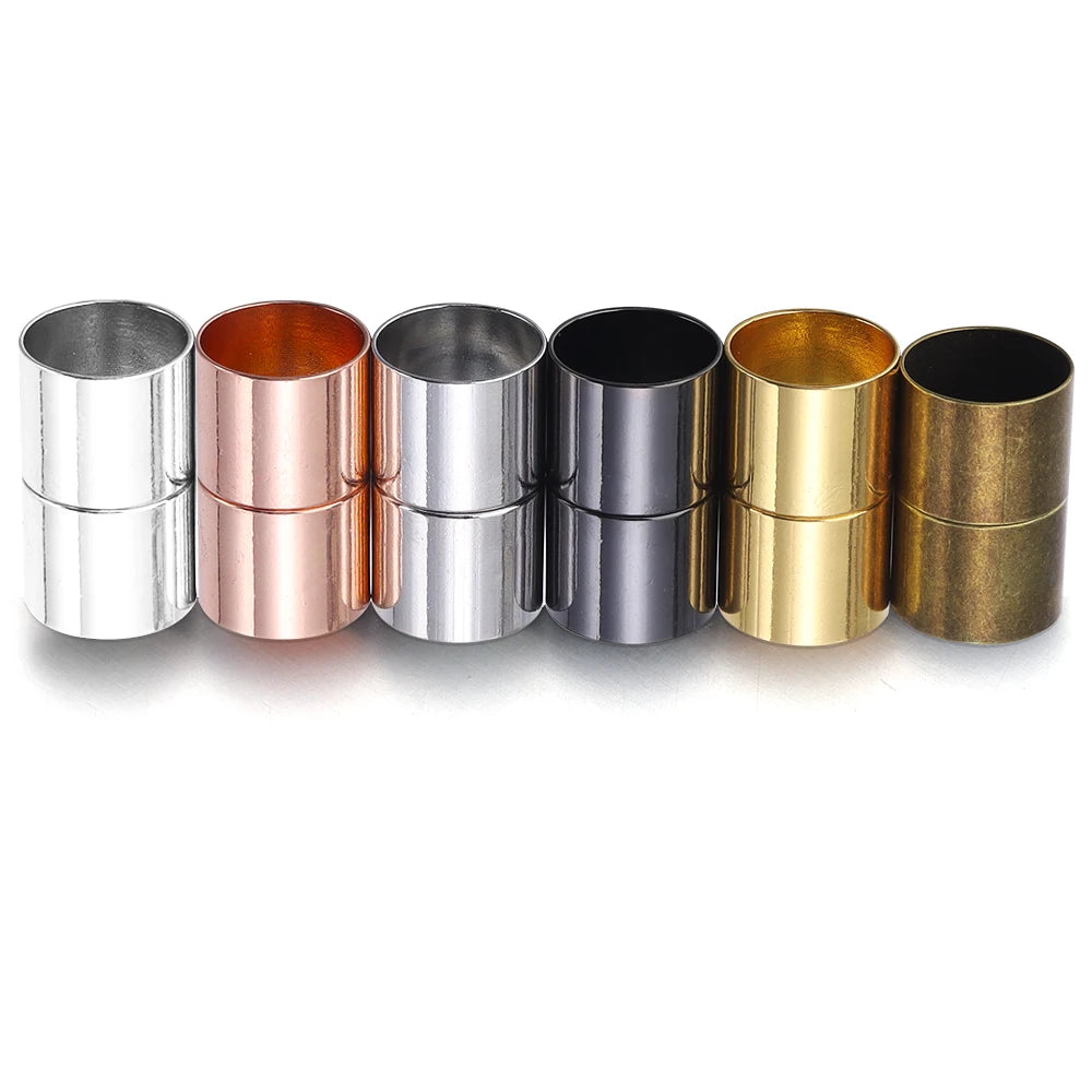5sets Strong Magnetic Clasps 3/4/5/6/7/8/10/12/14/15mm Leather Cord End Clasp Buckle Connectors For DIY Jewelry Making Findings
