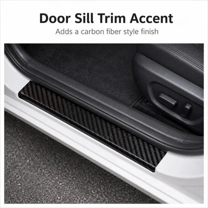 1m-10m Car Door Edge Guards Door Sill Protector Waterproof 3D Carbon Fiber Anti Collision Film Scratch Cover Strip Stickers Tape