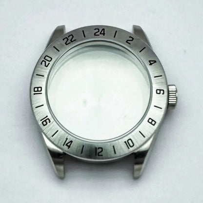 40mm Sapphire Crystal Dive GMT Watch Case MOD PVD Black Knight for NH34 NH35 NH36 NH38 NH70 NH71 NH72 20 bar Waterproof