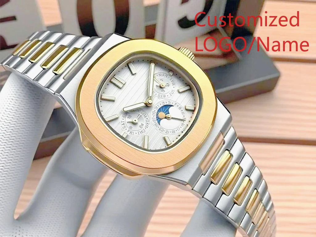 A11 Store Customized Watch 40mm Men's Sport Watch Automatic Mechanical Watches 904L Stainless Steel Black Blue Rubber