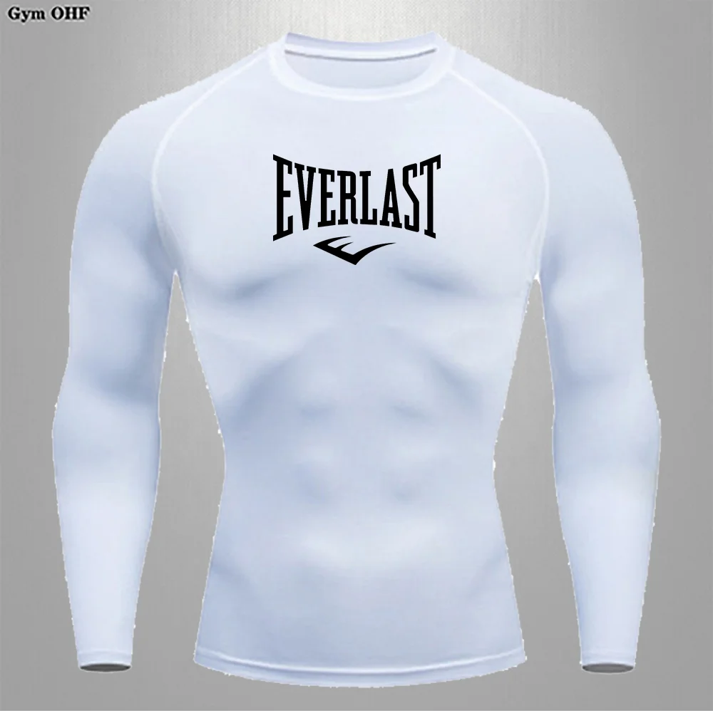 Men's Sports Tight Long-Sleeve Top Gym Training Running Breathable Elastic Athletic Wear