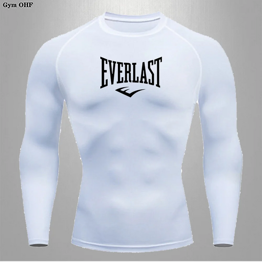 Men's Sports Tight Long-Sleeve Top Gym Training Running Breathable Elastic Athletic Wear